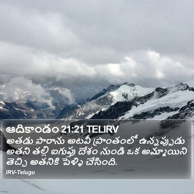 ఆదికాండం 21:21 TELIRV Bible Verse Image