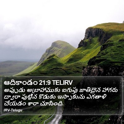 ఆదికాండం 21:9 TELIRV Bible Verse Image