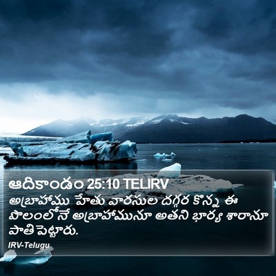 ఆదికాండం 25:10 TELIRV Bible Verse Image