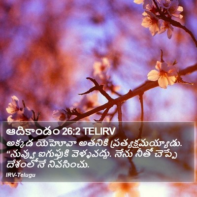 ఆదికాండం 26:2 TELIRV Bible Verse Image