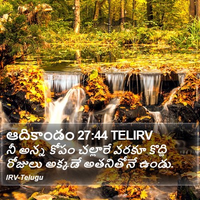 ఆదికాండం 27:44 TELIRV Bible Verse Image