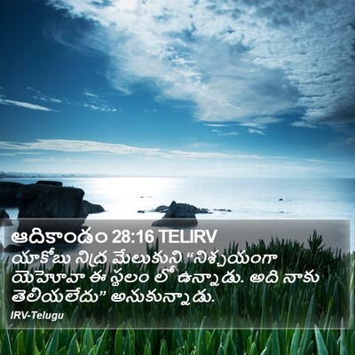 ఆదికాండం 28:16 TELIRV Bible Verse Image
