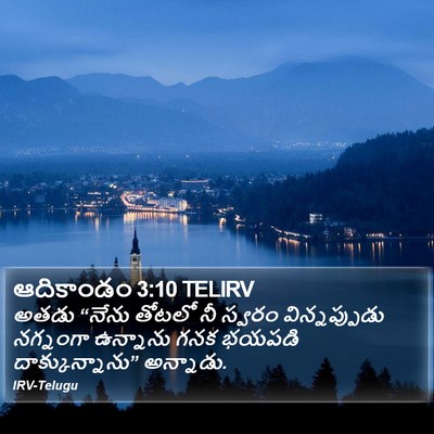 ఆదికాండం 3:10 TELIRV Bible Verse Image