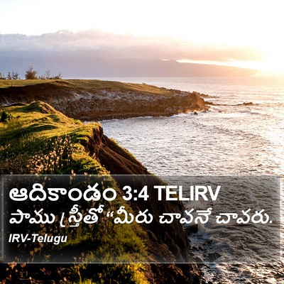 ఆదికాండం 3:4 TELIRV Bible Verse Image