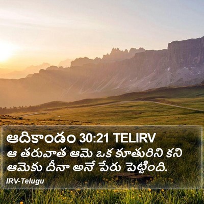 ఆదికాండం 30:21 TELIRV Bible Verse Image