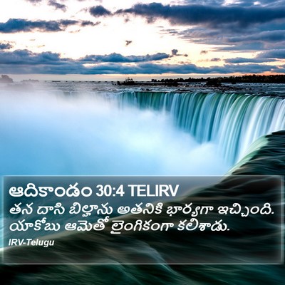 ఆదికాండం 30:4 TELIRV Bible Verse Image