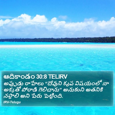 ఆదికాండం 30:8 TELIRV Bible Verse Image