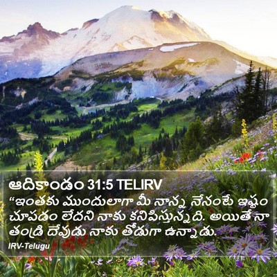 ఆదికాండం 31:5 TELIRV Bible Verse Image
