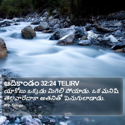 ఆదికాండం 32:24 TELIRV Bible Verse Image