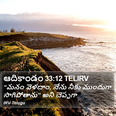 ఆదికాండం 33:12 TELIRV Bible Verse Image
