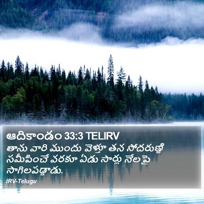 ఆదికాండం 33:3 TELIRV Bible Verse Image
