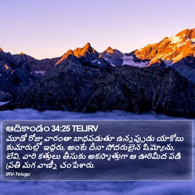 ఆదికాండం 34:25 TELIRV Bible Verse Image