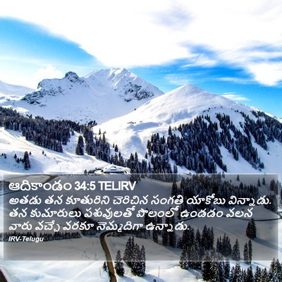 ఆదికాండం 34:5 TELIRV Bible Verse Image