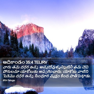 ఆదికాండం 35:4 TELIRV Bible Verse Image