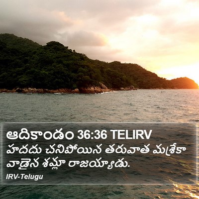 ఆదికాండం 36:36 TELIRV Bible Verse Image