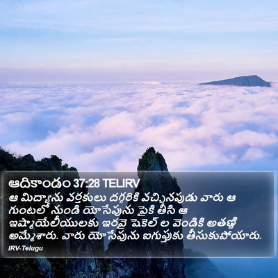 ఆదికాండం 37:28 TELIRV Bible Verse Image