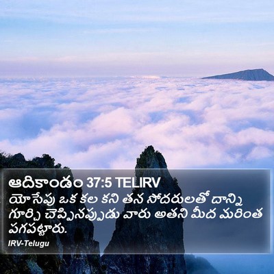 ఆదికాండం 37:5 TELIRV Bible Verse Image