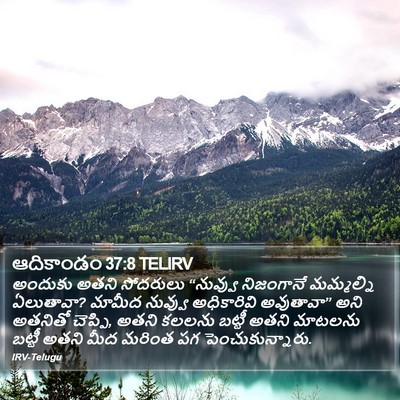 ఆదికాండం 37:8 TELIRV Bible Verse Image