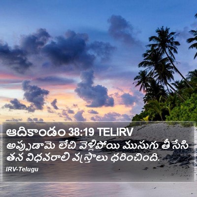 ఆదికాండం 38:19 TELIRV Bible Verse Image