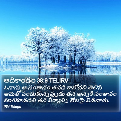 ఆదికాండం 38:9 TELIRV Bible Verse Image