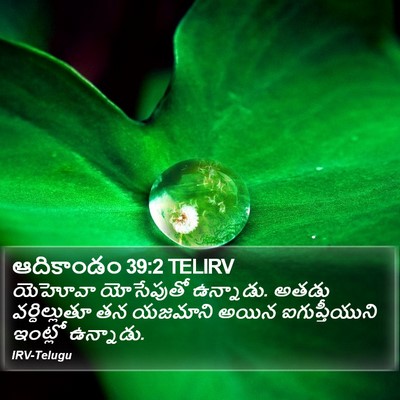 ఆదికాండం 39:2 TELIRV Bible Verse Image
