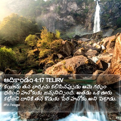 ఆదికాండం 4:17 TELIRV Bible Verse Image