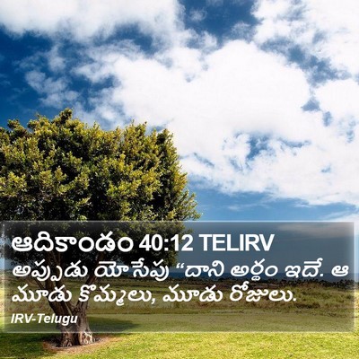 ఆదికాండం 40:12 TELIRV Bible Verse Image