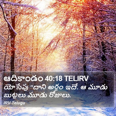 ఆదికాండం 40:18 TELIRV Bible Verse Image