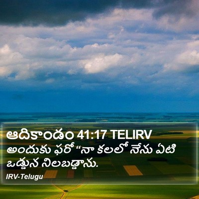 ఆదికాండం 41:17 TELIRV Bible Verse Image