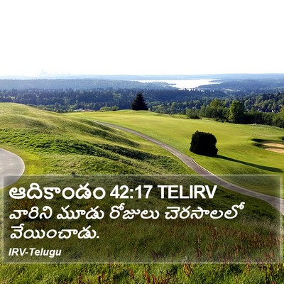 ఆదికాండం 42:17 TELIRV Bible Verse Image