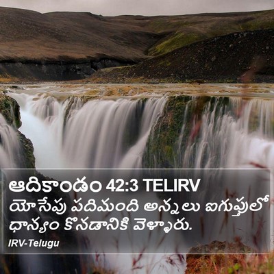 ఆదికాండం 42:3 TELIRV Bible Verse Image