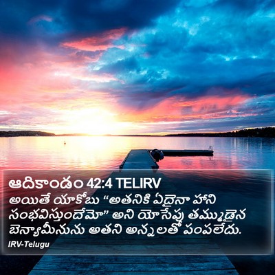 ఆదికాండం 42:4 TELIRV Bible Verse Image