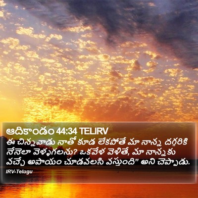 ఆదికాండం 44:34 TELIRV Bible Verse Image