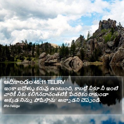ఆదికాండం 45:11 TELIRV Bible Verse Image