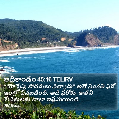 ఆదికాండం 45:16 TELIRV Bible Verse Image