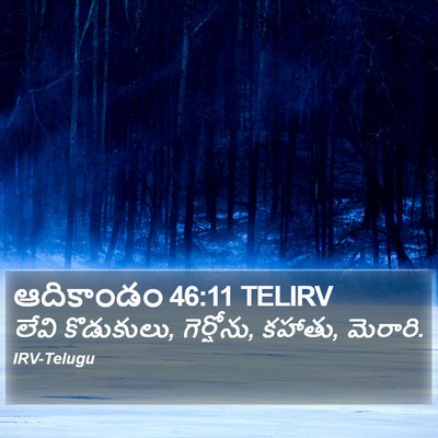 ఆదికాండం 46:11 TELIRV Bible Verse Image