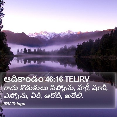 ఆదికాండం 46:16 TELIRV Bible Verse Image