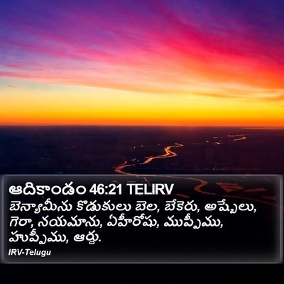 ఆదికాండం 46:21 TELIRV Bible Verse Image
