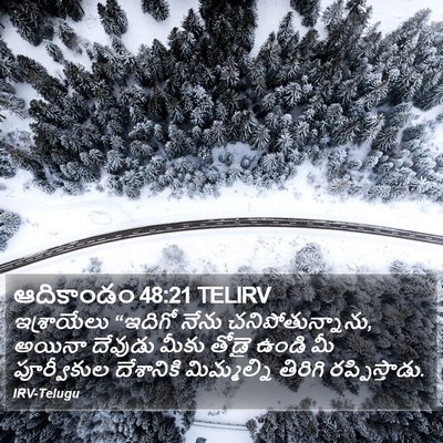ఆదికాండం 48:21 TELIRV Bible Verse Image
