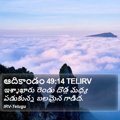 ఆదికాండం 49:14 TELIRV Bible Verse Image