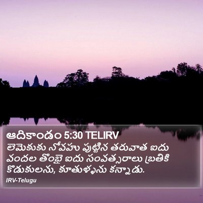 ఆదికాండం 5:30 TELIRV Bible Verse Image