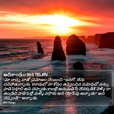 ఆదికాండం 50:5 TELIRV Bible Verse Image