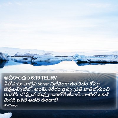ఆదికాండం 6:19 TELIRV Bible Verse Image
