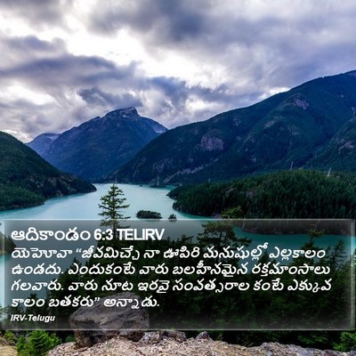 ఆదికాండం 6:3 TELIRV Bible Verse Image