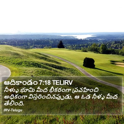 ఆదికాండం 7:18 TELIRV Bible Verse Image