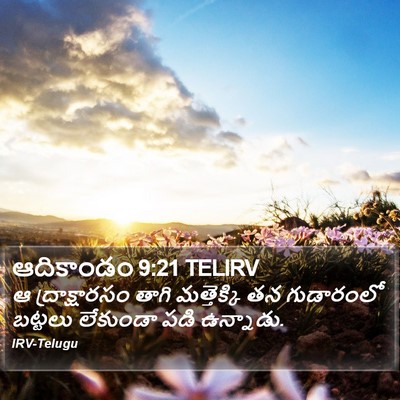 ఆదికాండం 9:21 TELIRV Bible Verse Image