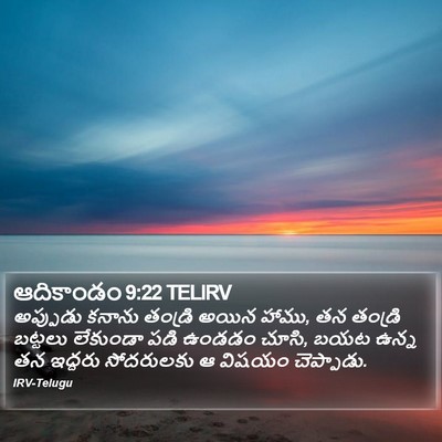 ఆదికాండం 9:22 TELIRV Bible Verse Image