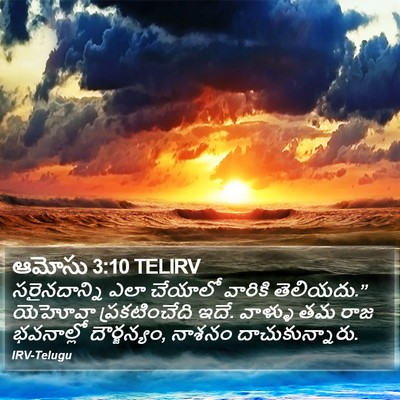 ఆమోసు 3:10 TELIRV Bible Verse Image