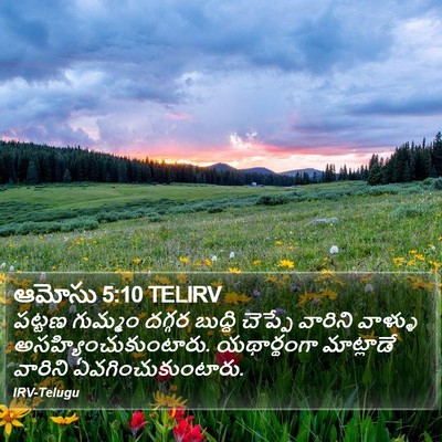 ఆమోసు 5:10 TELIRV Bible Verse Image