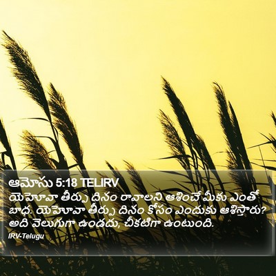 ఆమోసు 5:18 TELIRV Bible Verse Image
